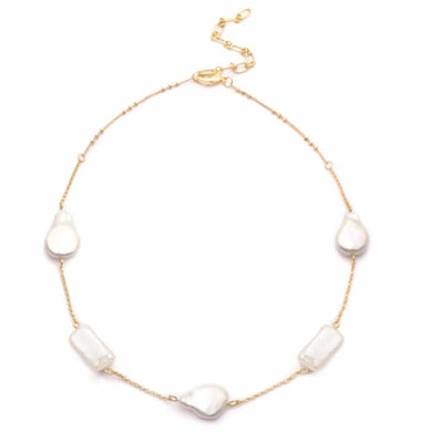Cadena de Clavícula con Perlas Barrocas - Image 6