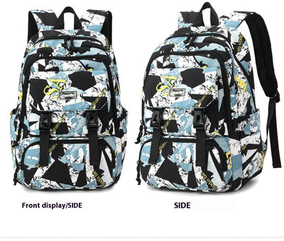 Mochila Escolar Impresa de Gran Capacidad para Estudiantes de Secundaria - Image 34