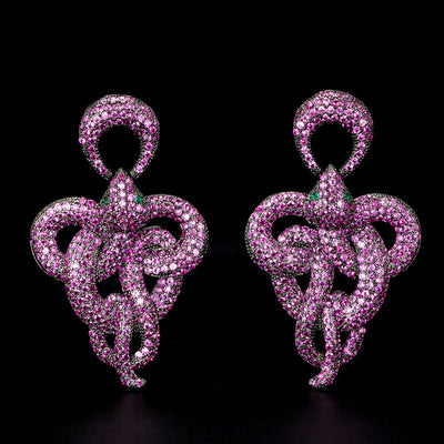 Aretes de Serpiente Estilo Gótico Grandes - Image 8