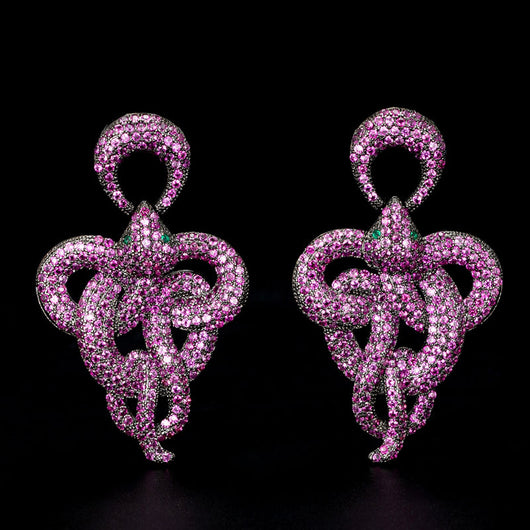Aretes de Serpiente Estilo Gótico Grandes - Image 8