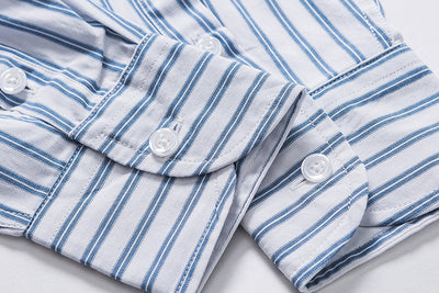 Camisa Holgada de Cuadros para Hombre con Solapas y Mangas Largas - Image 13