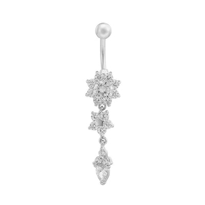 Piercing Ombligo Diamante Incrustado con Letras y Números - Image 5