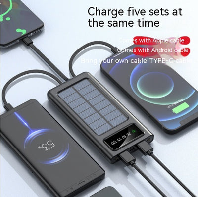 Cargador Solar Triplo con Pantalla Digital y Cable Cuádruple - Image 4
