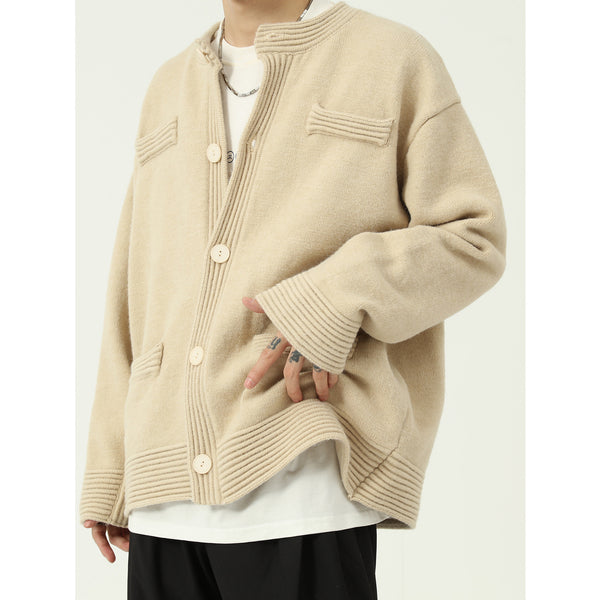 Cardigan de Algodón Damasco para Hombre - Diseño Moderno