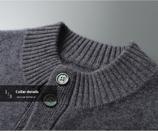 Suéter Cuello Alto Corto Tejido Grueso para Hombre - Image 20