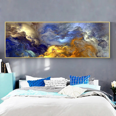Cuadro Onda Azul - Pintura al Óleo HD con Tecnología Inkjet - Image 7