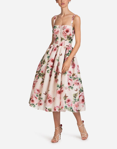 Vestido Voluminoso con Estampado de Rosas - Image 8