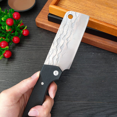 Cuchillo Plegable de Forja Compacto para Cocina y Exterior