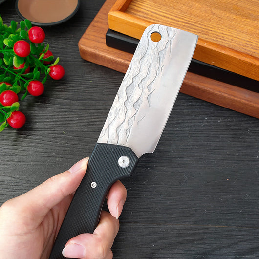 Cuchillo Plegable de Forja Compacto para Cocina y Exterior