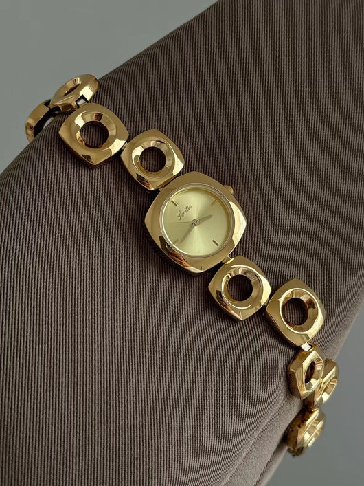 Reloj Pulsera Dorado Calado Moderno para Mujer - Image 23