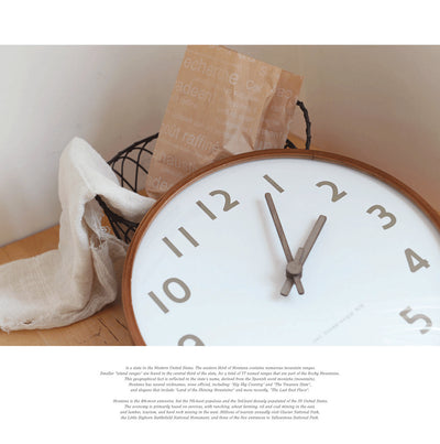 Reloj de Pared Nórdico Moderno 30cm Madera Maciza Silencioso - Image 12