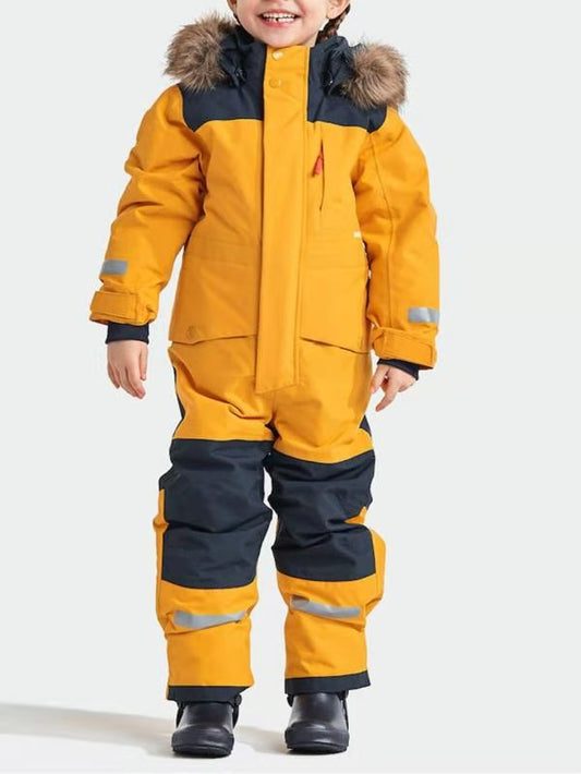 Traje de Esquí Impermeable y Térmico para Niños con Detalles Luminosos