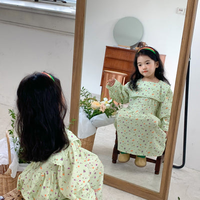 Vestido Infantil Estilo Occidental con Flores - Image 15