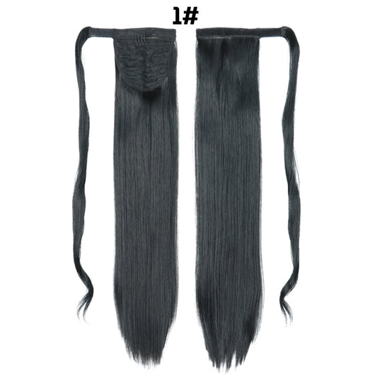 Cola de Caballo Extensible con Velcro - Cabello Liso Europeo - Image 16