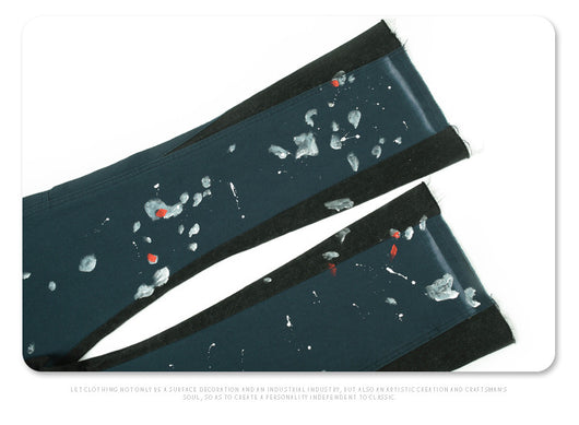 Jeans Anchos Desgastados con Diseño Graffiti Splash de Pintura Artesanal - Image 10