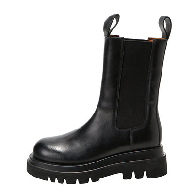 Botas Martin Mujer Plataforma Alta Estilo Británico Industrial - Image 17