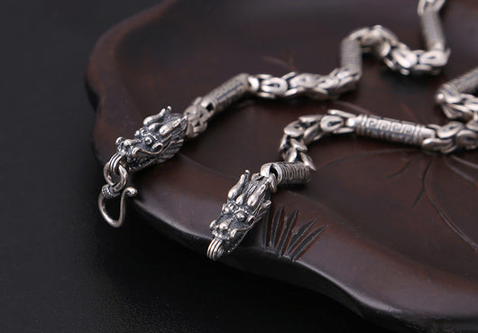 Collar Vintage Tailandés para Hombre en Plata Esterlina S925 - Image 8