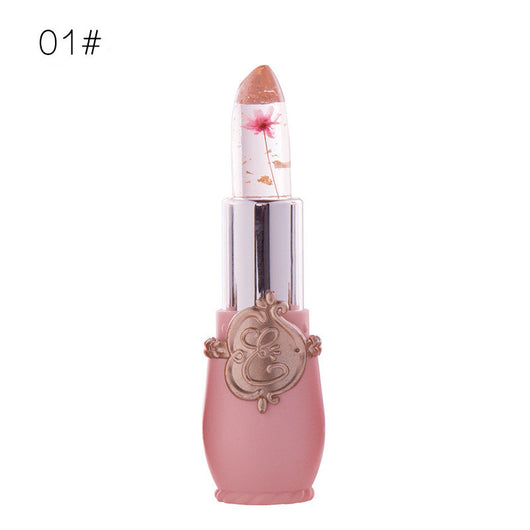 Labial Brillante Termocromático con Flores Deshidratadas