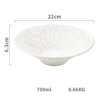 Plato de Cerámica Estilo Nórdico Contemporáneo para Cena - Image 10