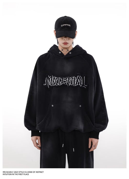 Sudadera Vintage Americana con Diseño Graffiti Desgastado - Image 18