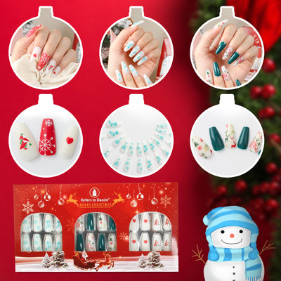Set de Parches para Manicura Navideña para Mujeres
