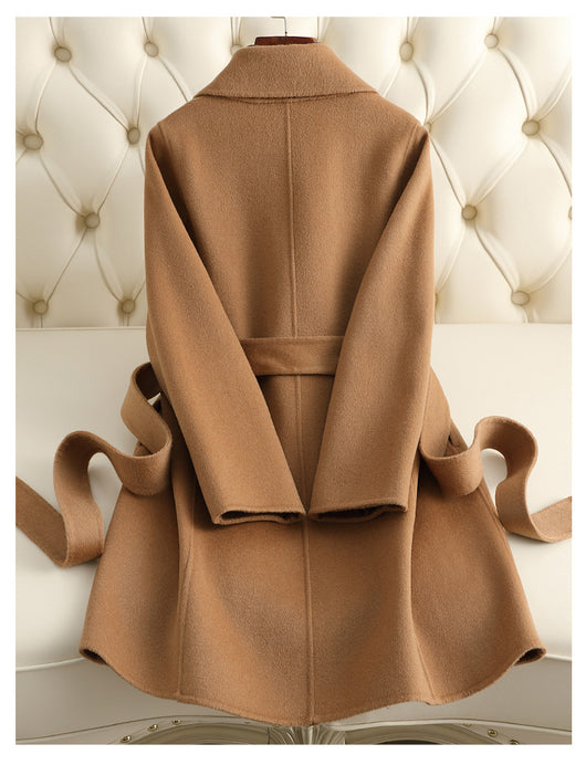 Abrigo Reversible de Cachemira Mediano para Mujer - Image 10