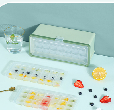 Molde de Hielo con Cajón, Tapa y Contenedor para Enfriar Bebidas - Image 4