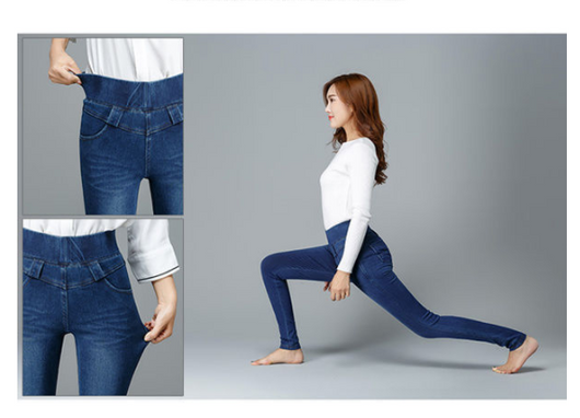 Jeggings Térmicos Vaqueros Cintura Alta Elásticos para Mujer - Image 9