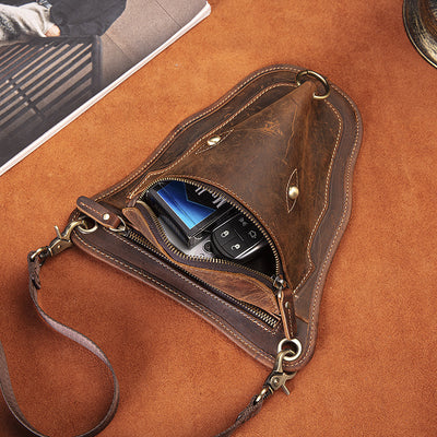 Bolsa de Cintura Retro de Gran Capacidad 7 Pulgadas para Hombre - Image 5