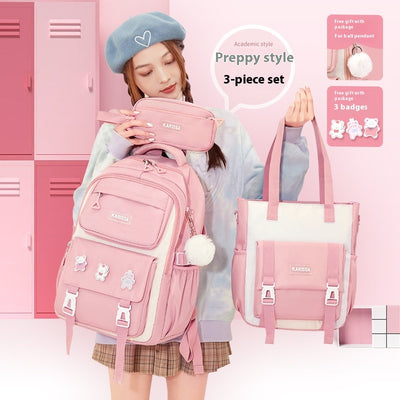 Mochila Escolar Impermeable de Tela Oxford para Niños