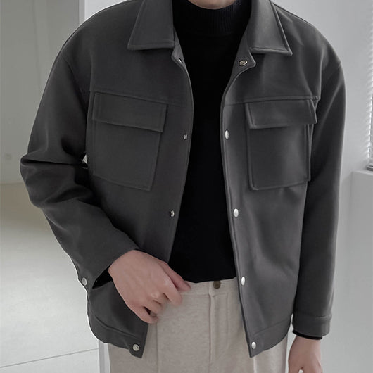Chaqueta de Trabajo Suelta y Gruesa para Hombre - Image 13
