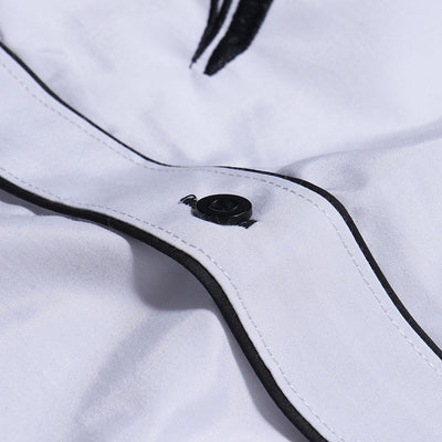 Camisa Casual para Hombre con Bordado y Estampado de Solapa Larga - Image 7