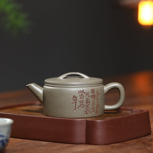 Tetera Artesanal de Barro Púrpura con Boca Ancha - Té Premium Hanwa