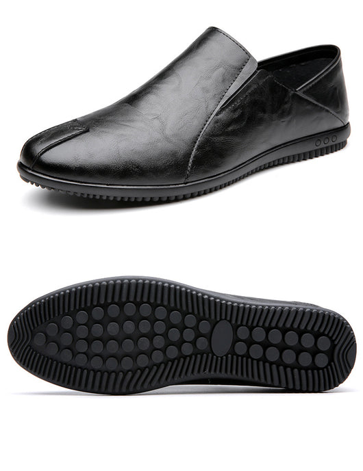 Zapatos de Cuero para Hombre Blanco - Estilo Moderno y Versátil - Image 7