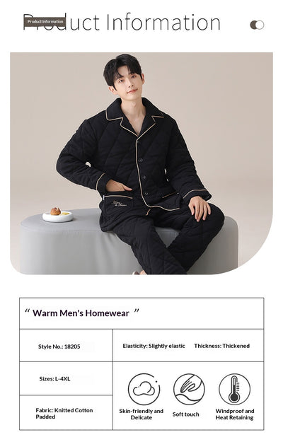Pijama Acolchado de Tres Capas para Otoño e Invierno - Image 14