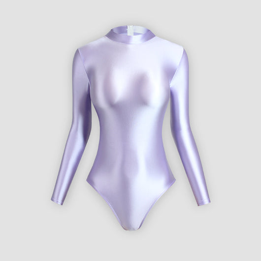 Traje de Baño Ajustado Brillante de Corte Alto - Image 31