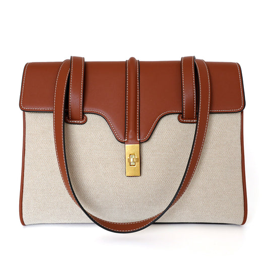 Bolso de Hombro en Cuero con Cierre Canvas - Image 15
