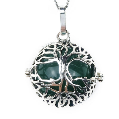 Colgante Hueco de Ágata Cristal Natural con los Siete Chakras - Image 12
