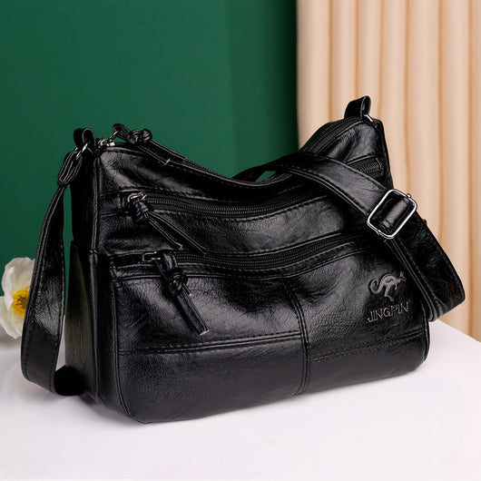 Bolsa Crossbody de Cuero Suave con Textura - Image 3