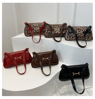 Bolso de Hombro Estampado Leopardo Lujo Ligero para Mujer - Image 17