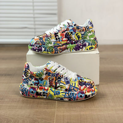 Zapatillas Deportivas Plataforma Mujer con Diseño Pintado a Mano - Image 7