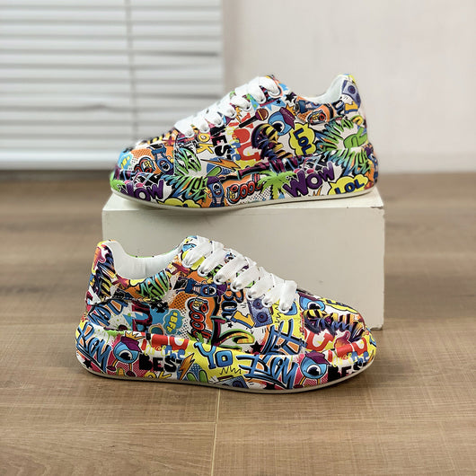 Zapatillas Deportivas Plataforma Mujer con Diseño Pintado a Mano - Image 7