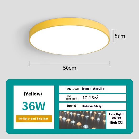 Lámpara de Techo LED Redonda Minimalista para Sala de Estar - Image 21