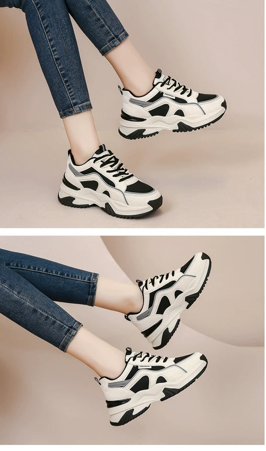 Zapatillas Deportivas Casuales para Mujer con Suela Gruesa Acolchada y Diseño Ligero - Image 13