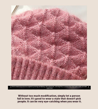 Gorro y Bufanda Tejida Doble Capa Acolchada - Abrigo Cálido en Lana - Image 20