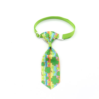 Corbata para Mascotas con Moño de Trébol de Cuatro Hojas - Día de San Patricio - Image 14