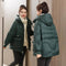 Chaqueta Corta Abrigada Oversize para Mujer Talla Grande