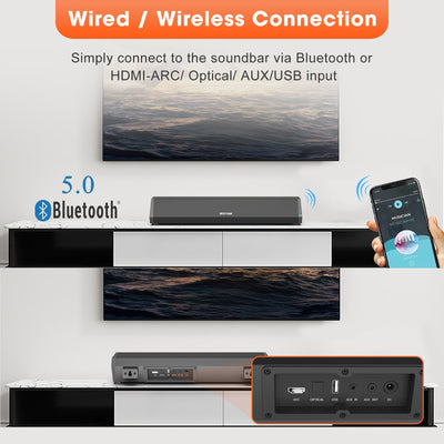Barra de Sonido Inalámbrica para TV 40W de Alta Potencia - Image 9