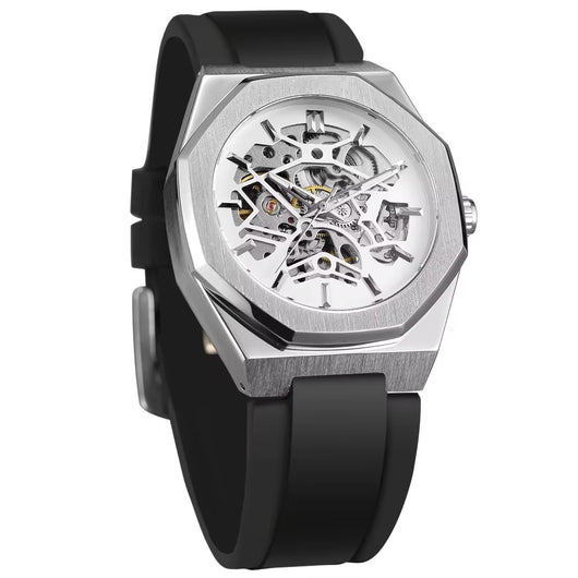 Reloj Automático Mecánico con Correa de Caucho - Image 10