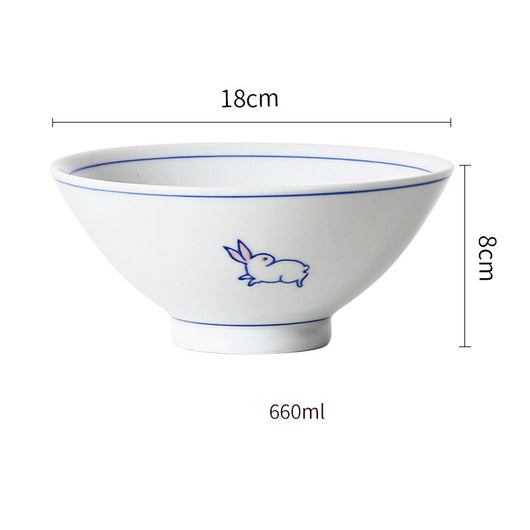 Juego de Tazones de Cerámica Japonesa Vidriada - Arroz y Sopa - Image 13